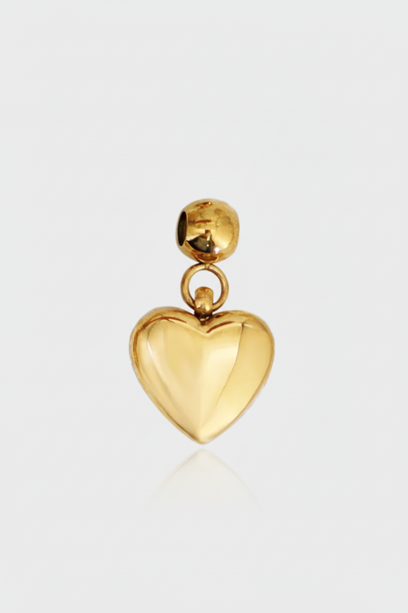 Charm cuore puffato standard