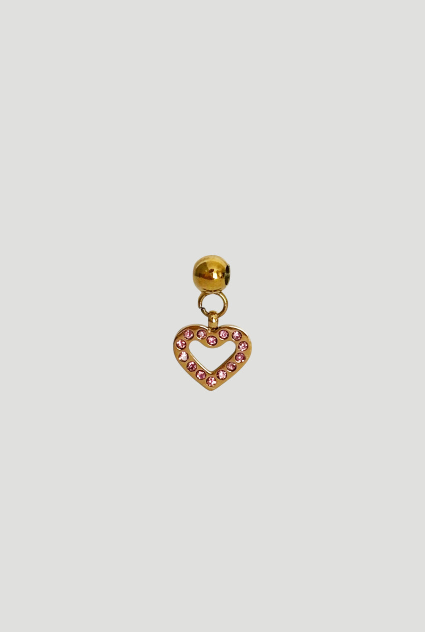 Charm Cuore Zirconato