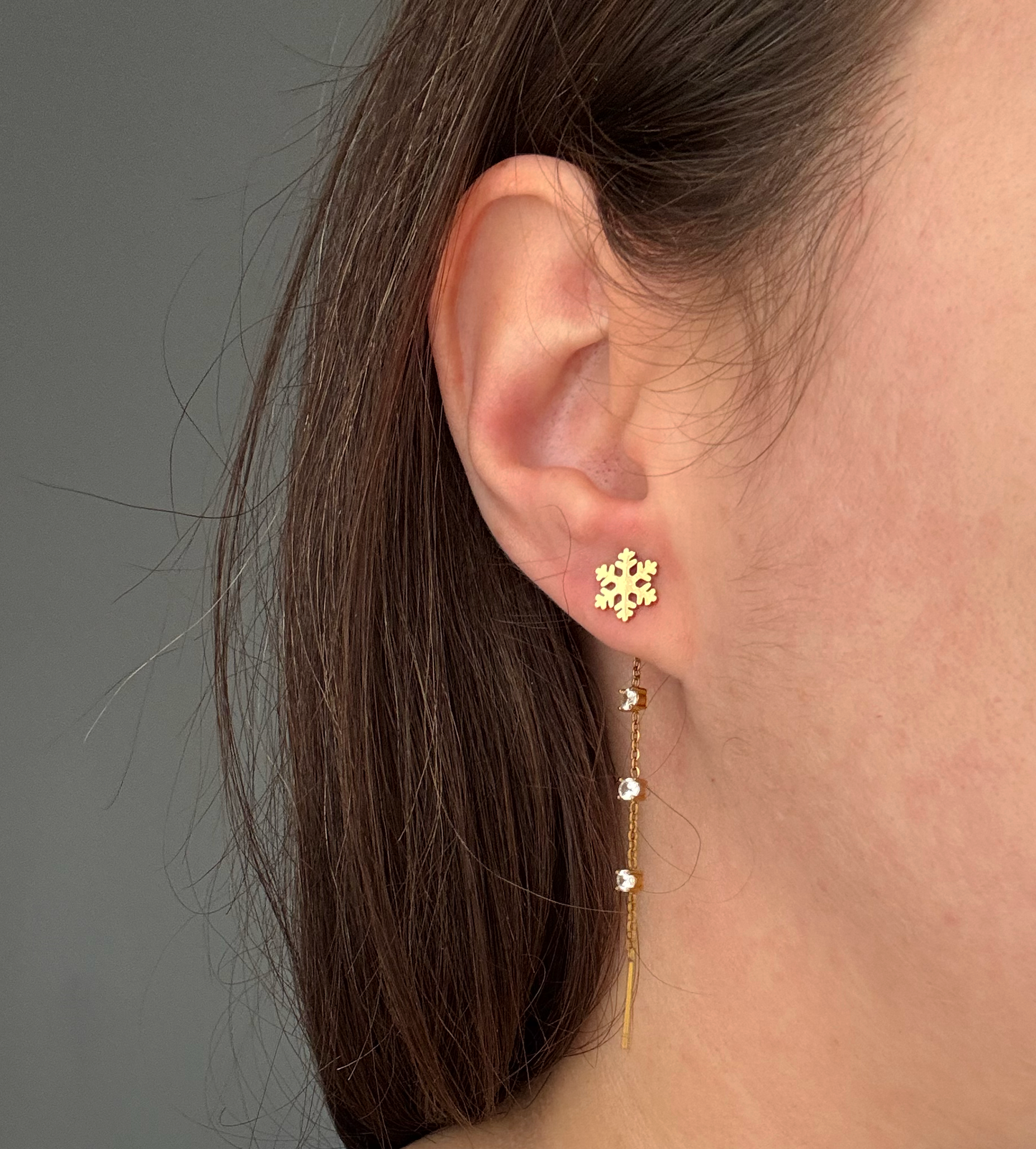 Mono Orecchino Fiocco di Neve