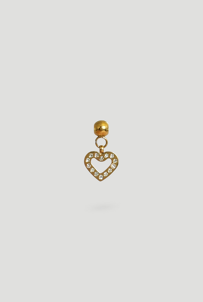 Charm Cuore Zirconato