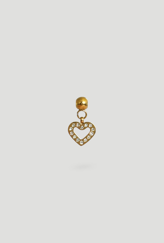 Charm Cuore Zirconato