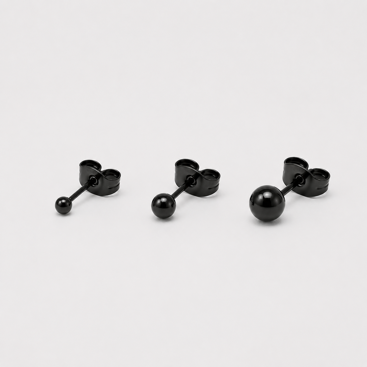 Mono Orecchino Micro Pepita Black