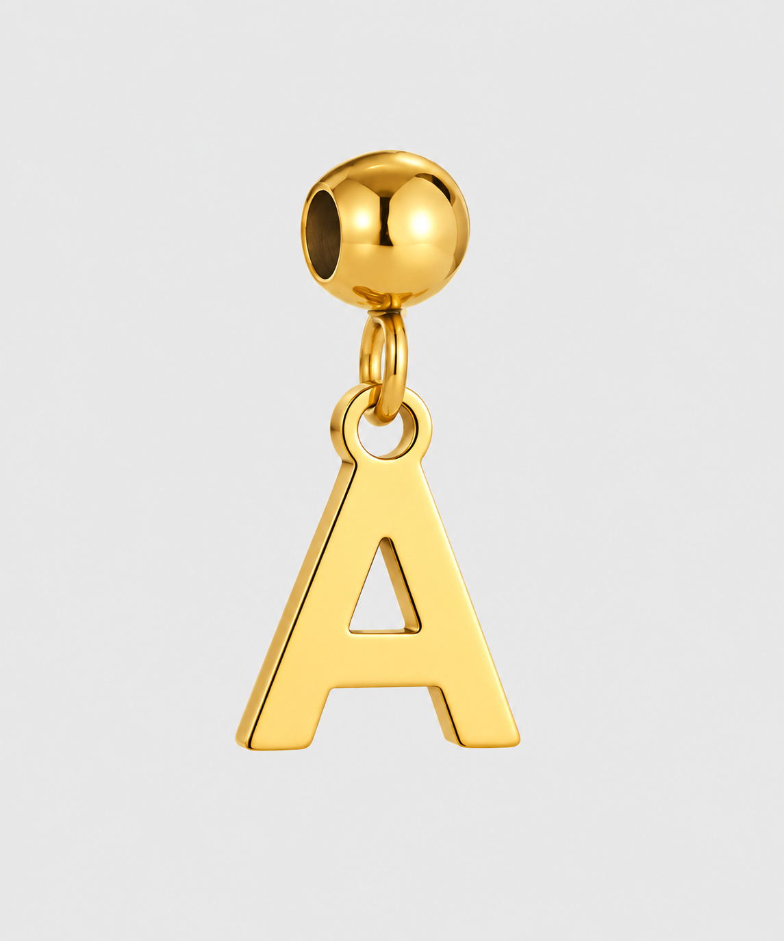 Charm Lettera silver/gold