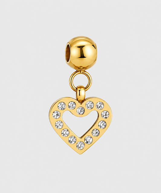 Charm Cuore Zirconato