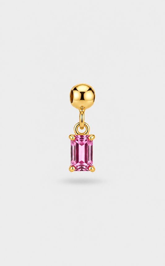Charm Baguette silver/gold vari colori