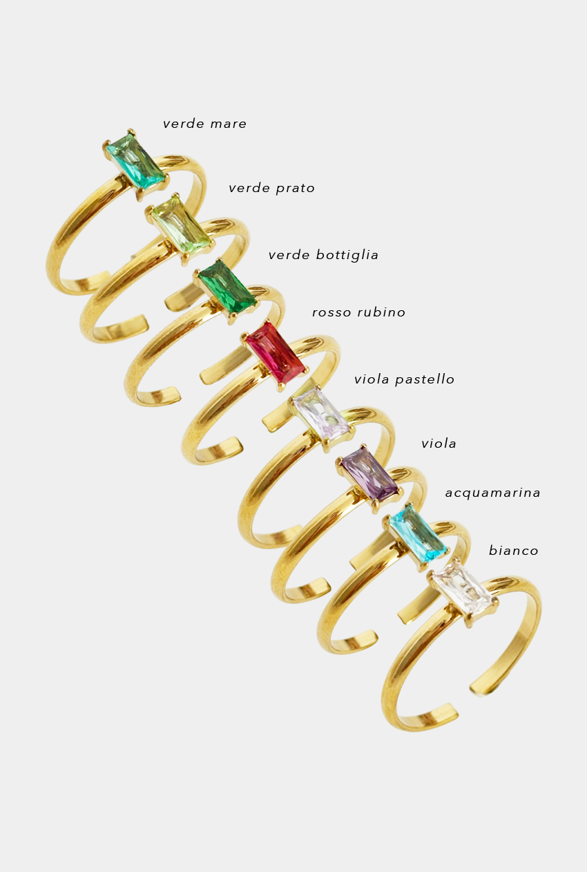Anello Lux Baguette