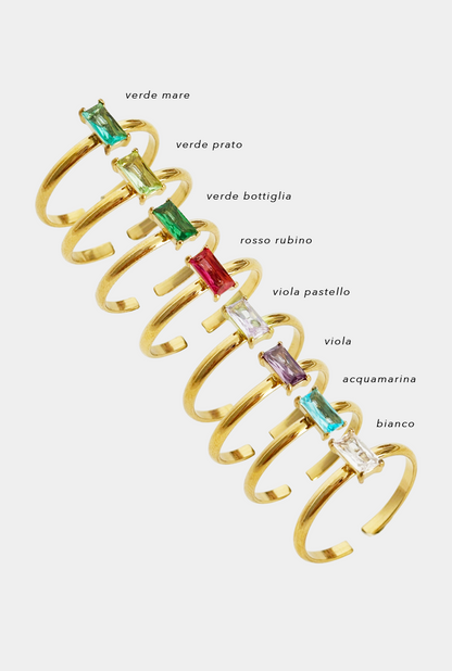 Anello Lux Baguette