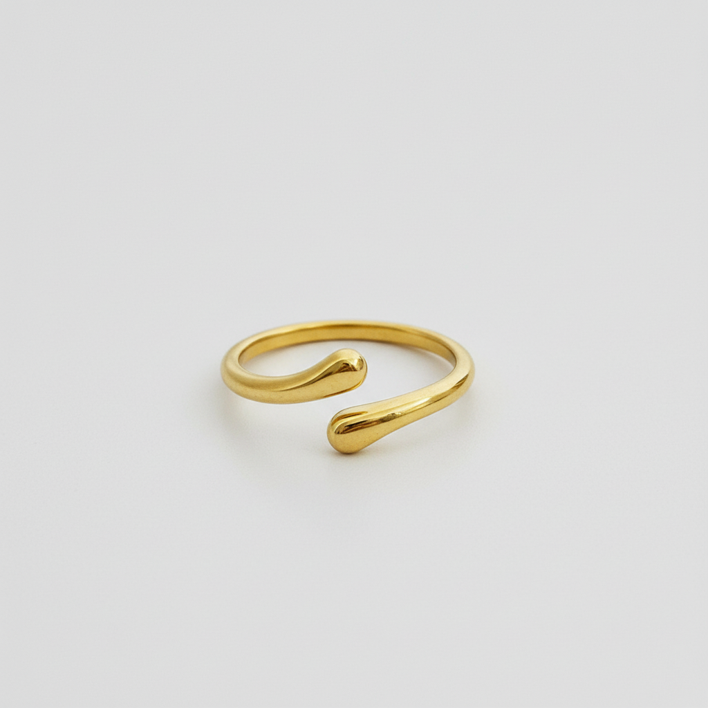 Anello Gold Aperto - Sfondo Grigio