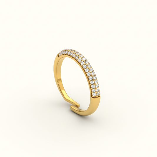 Anello regolabile gold sfondo #FAFAFA