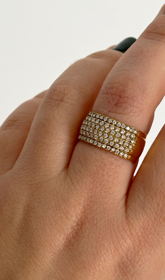 Anello Pavè