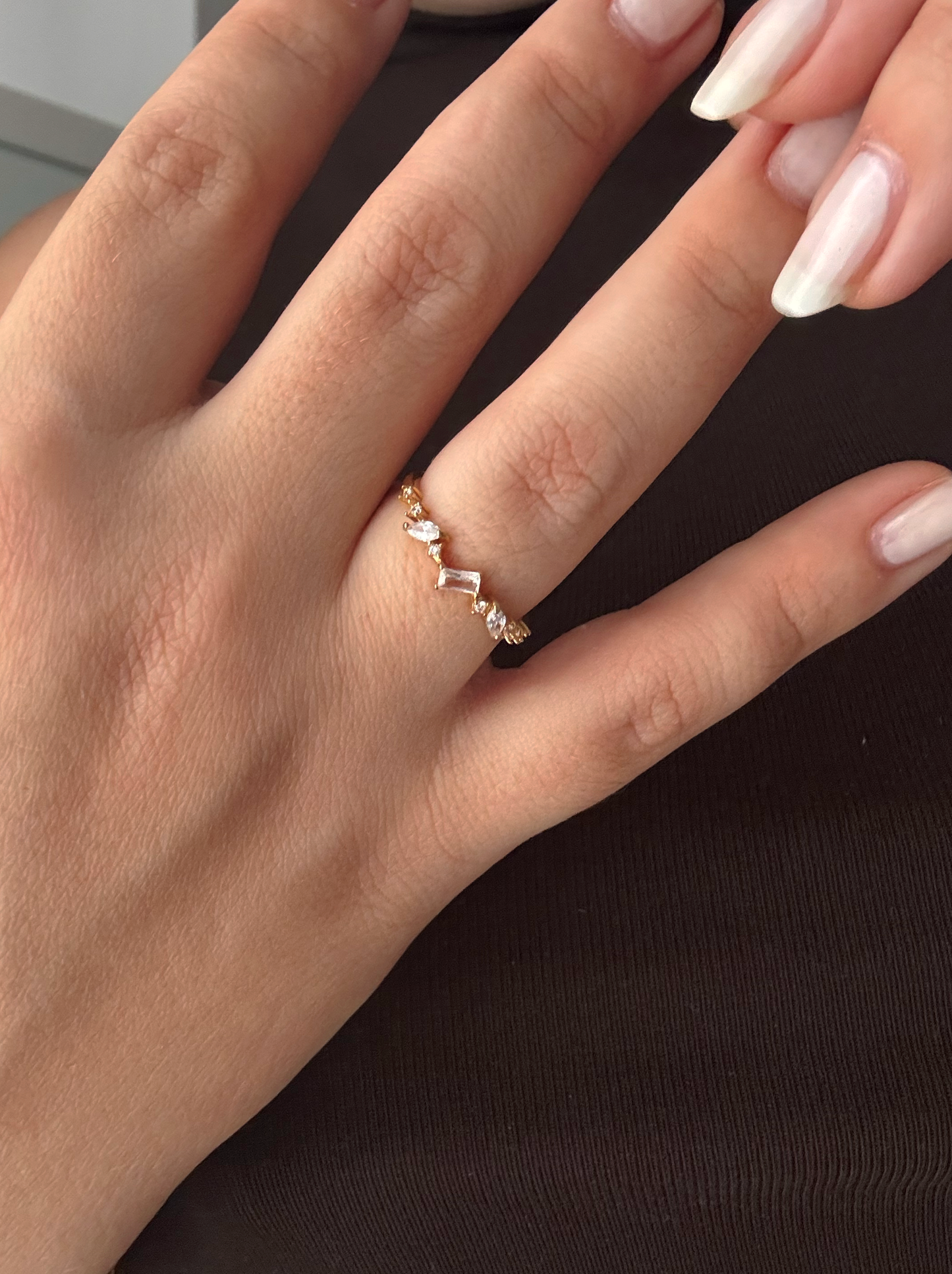 Anello Sparkle Baguette