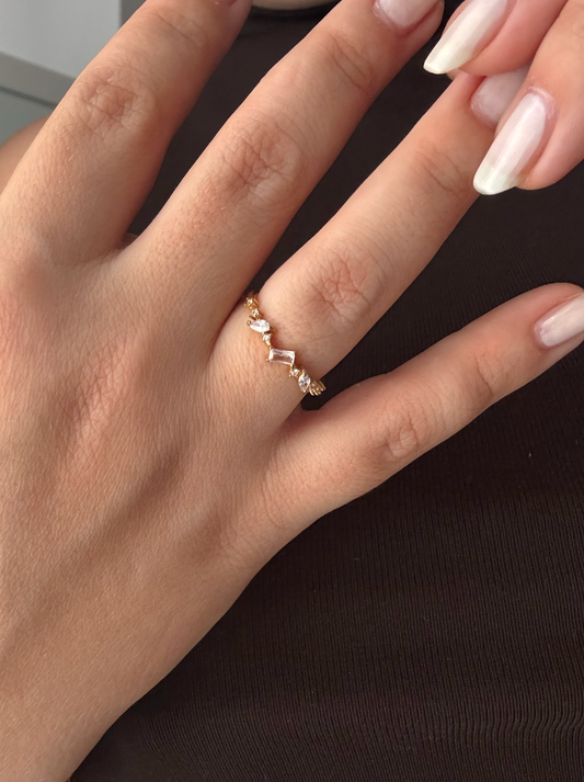 Anello Sparkle Baguette