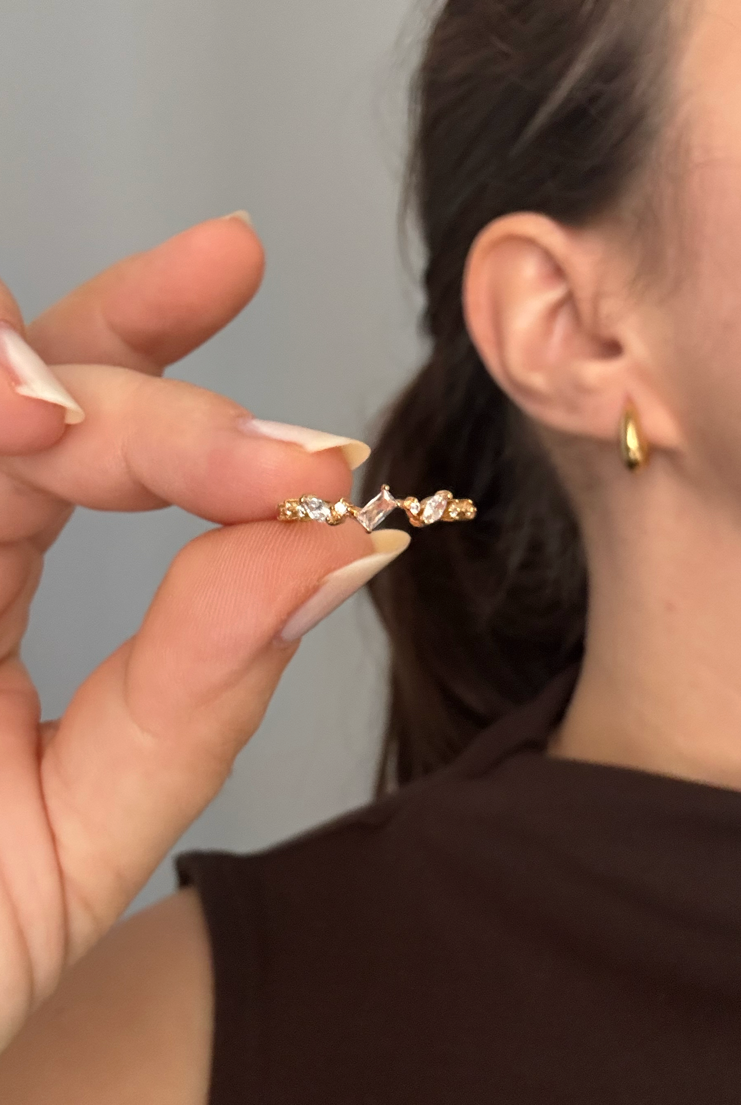Anello Sparkle Baguette