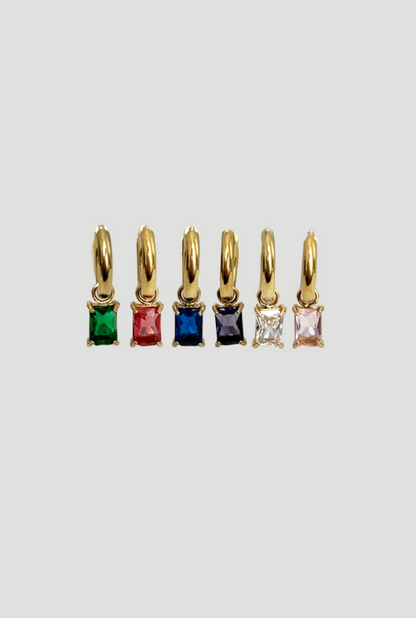 Orecchini Baguette Pendente
