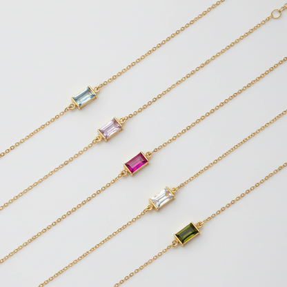Bracciali Birthstone - disposizione diagonale aperta