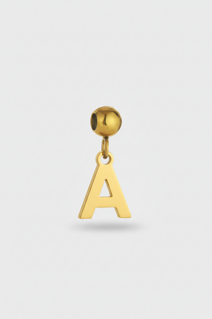 Charm Lettera silver/gold