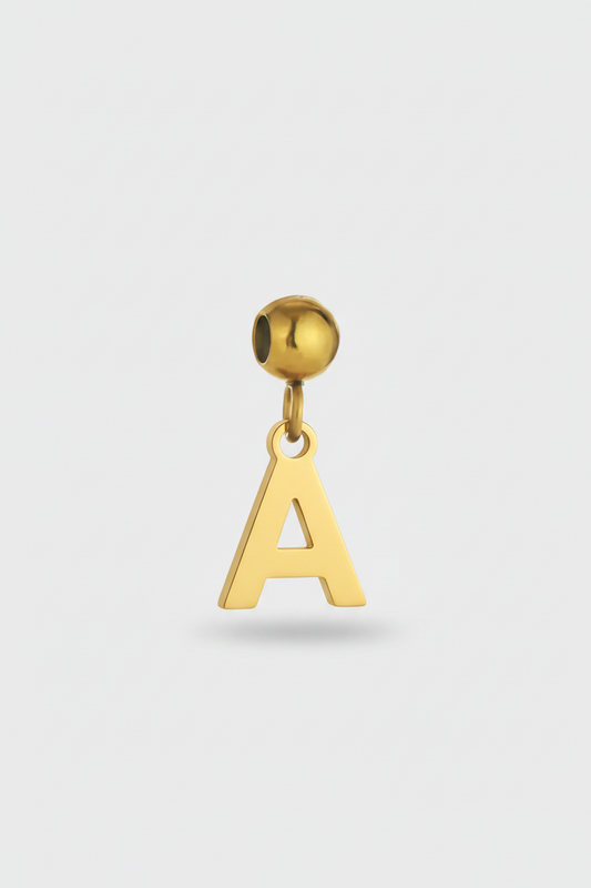 Charm Lettera silver/gold