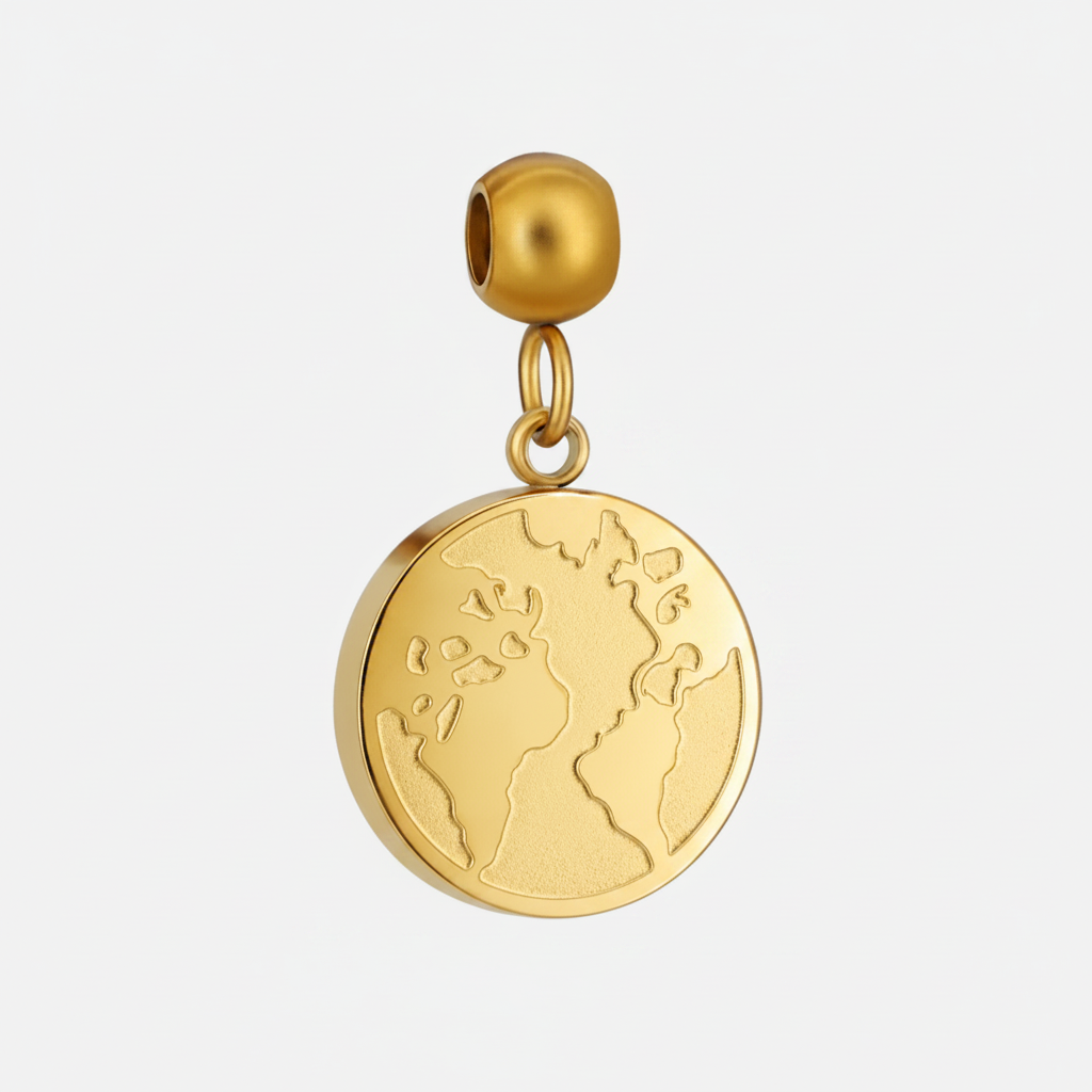 Charm Mappamondo - Grigio Chiarissimo