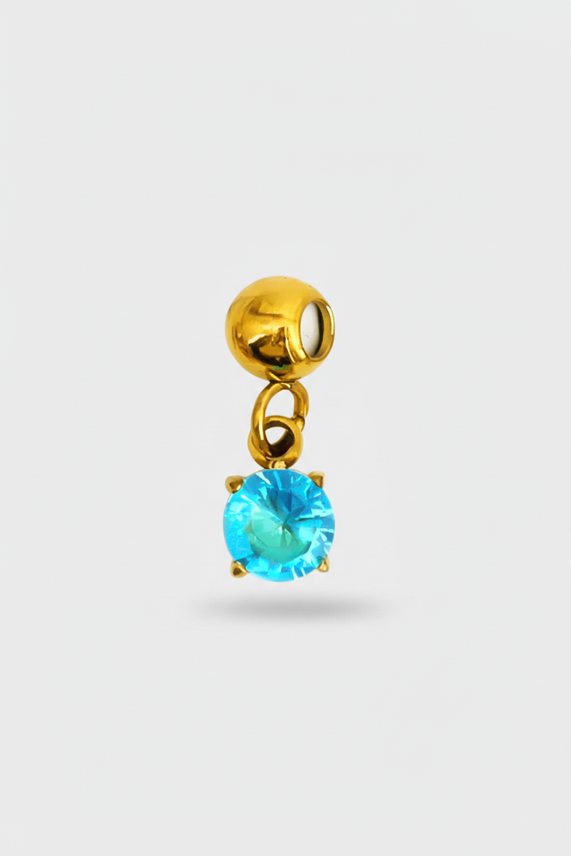 Charm Zircone Azzurro
