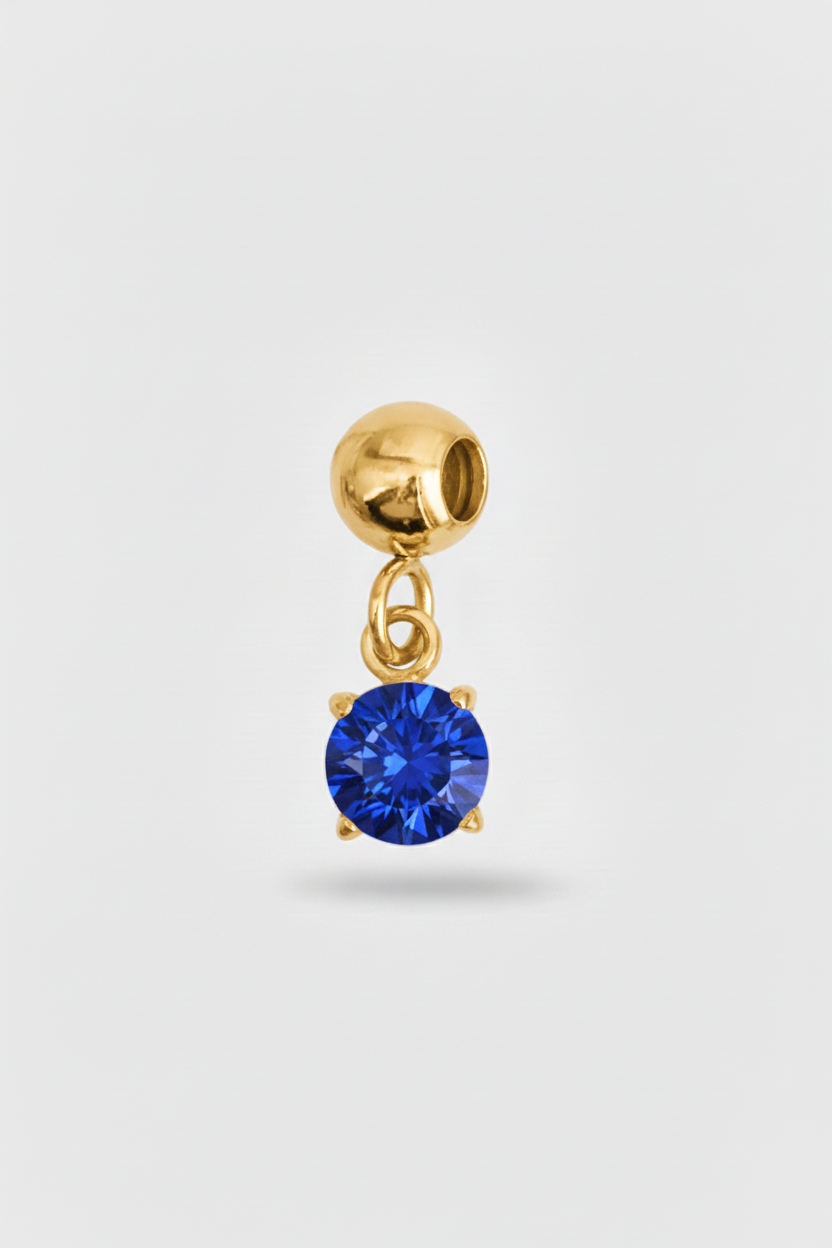 Charm Zircone Blu