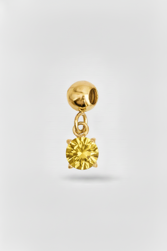 Charm Zircone Giallo
