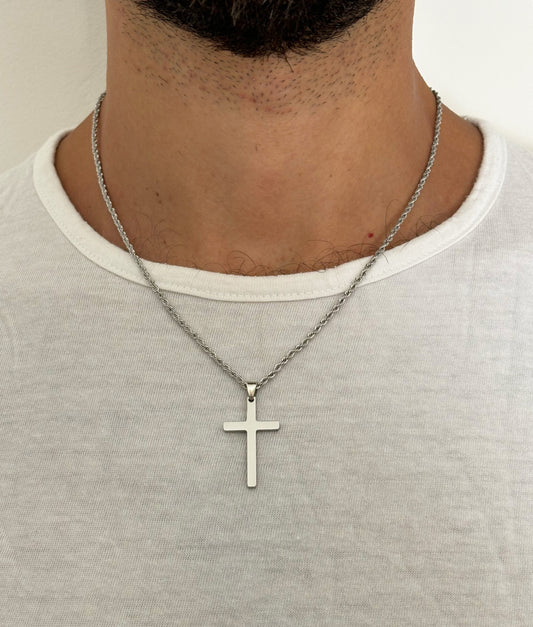 Collana Cross Man