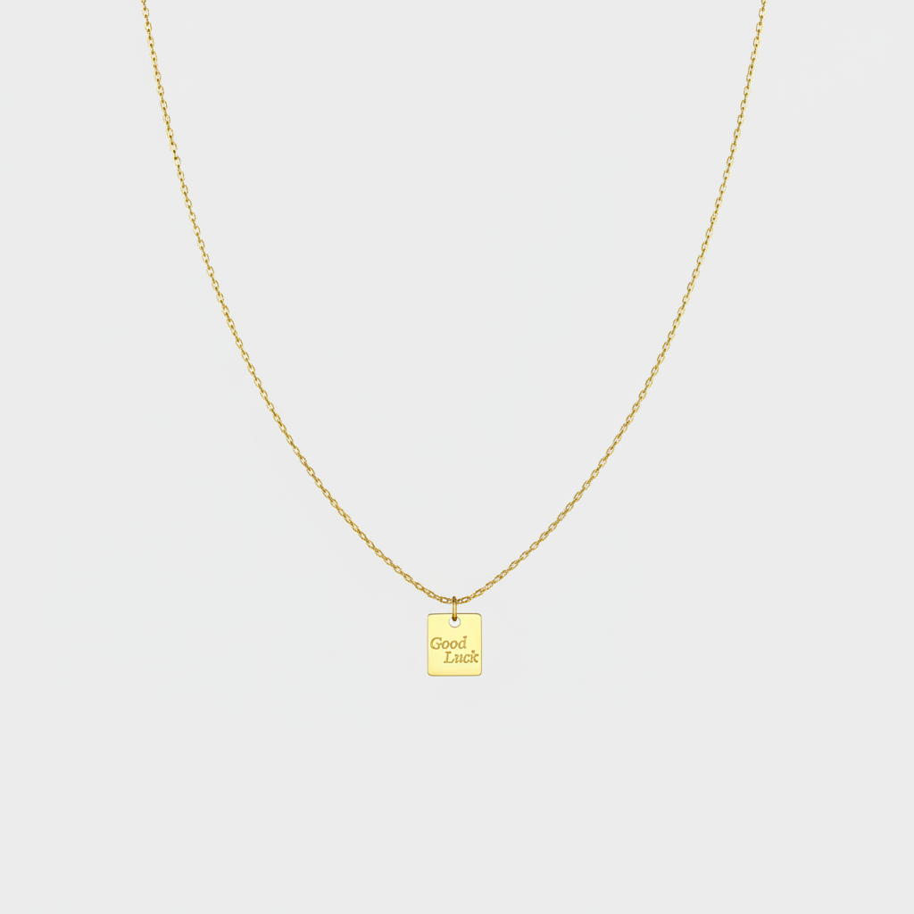 Collana Piastrina Good Luck