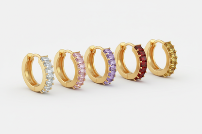 Collezione hoop eternity 5 colori gold