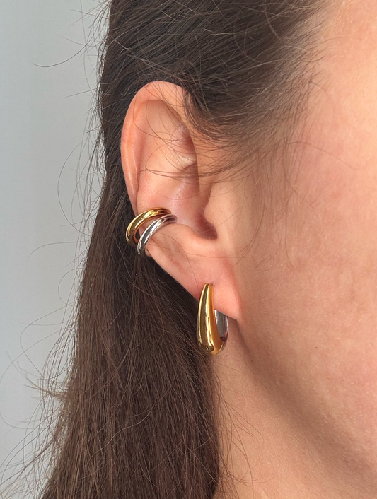 Ear Cuff Line Bicolor