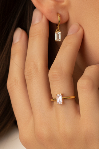 Anello Lux Baguette