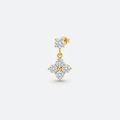 Mono orecchino micro Flower pendente