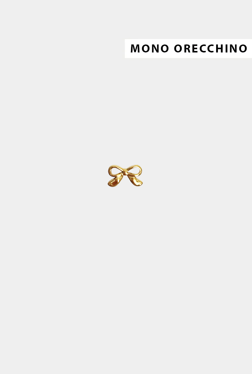 Mono Orecchino Tiny Ribbon