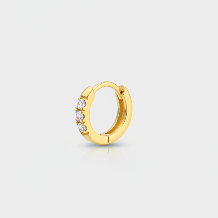 Mini hoop 7mm - chiusura visibile