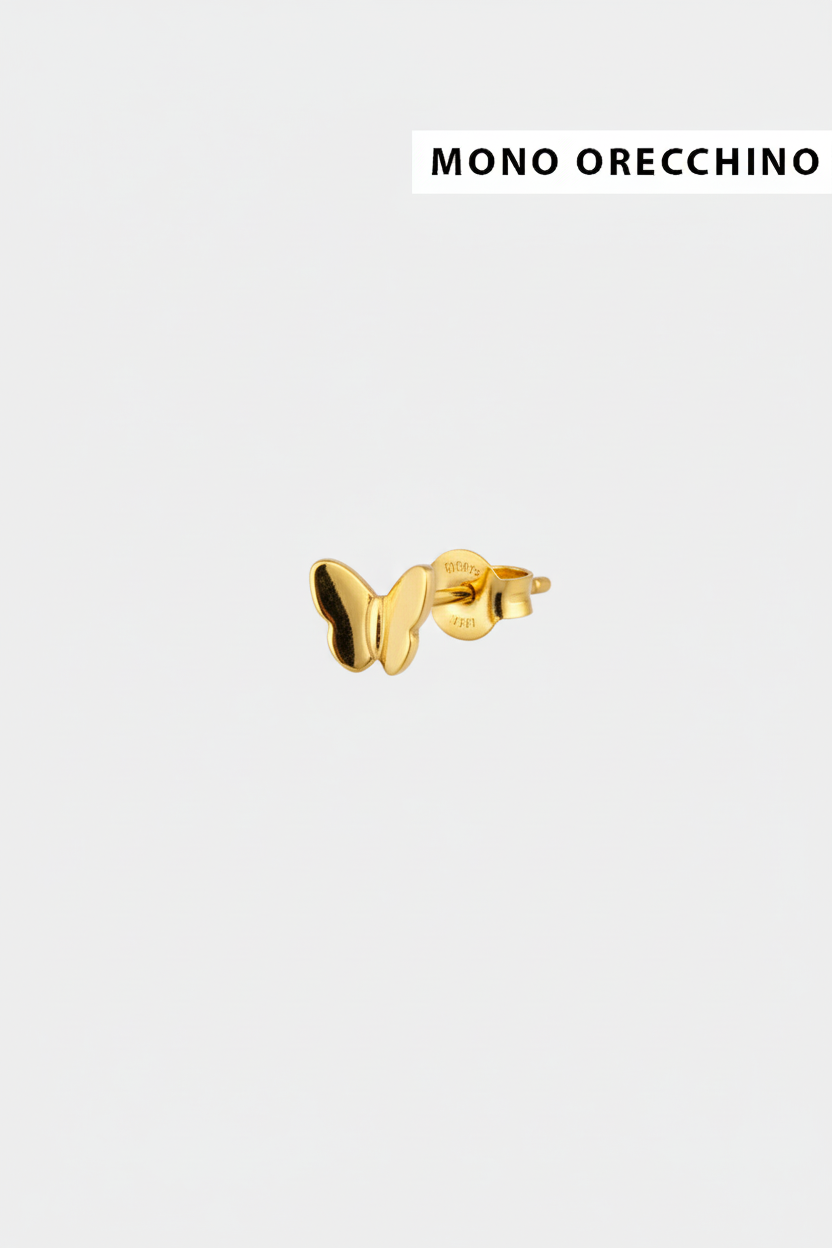 Mono orecchino farfalla gold