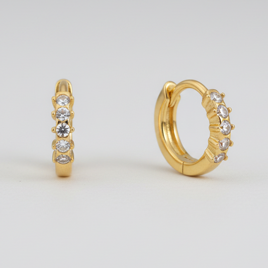 Orecchini a clip Regency - con chiusura visibile