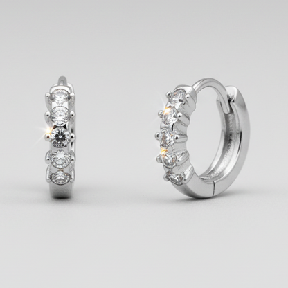 Orecchini a clip Regency - variante silver