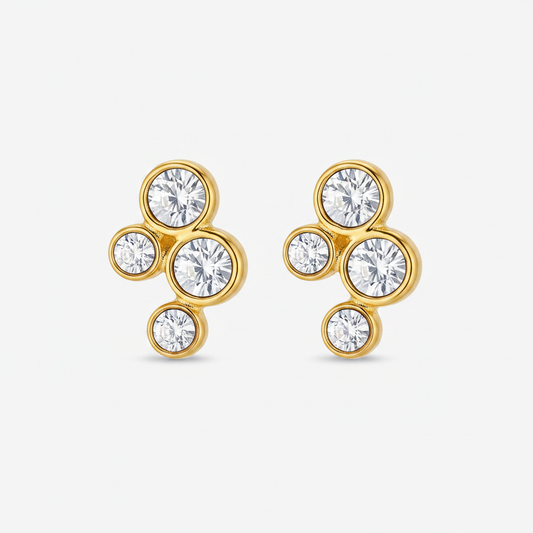 Orecchini Cluster Crystal - Coppia