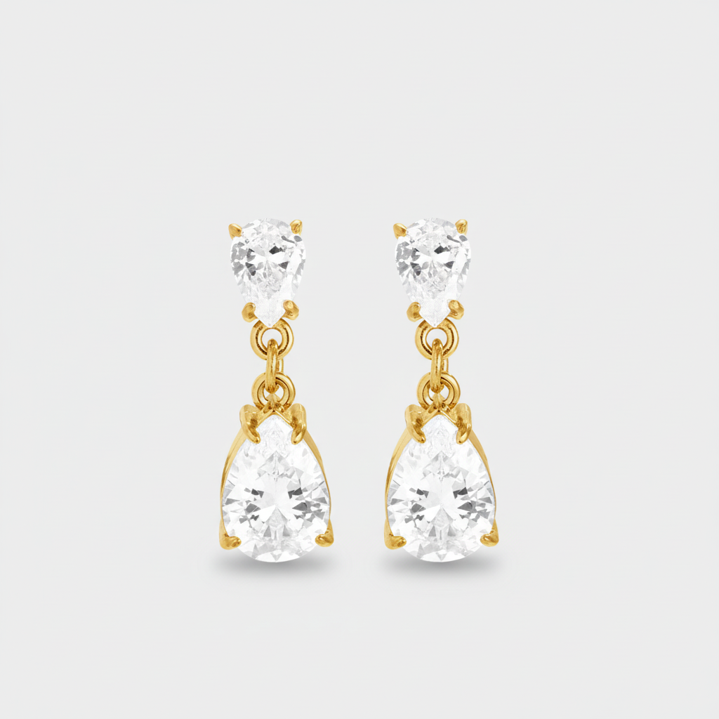 Orecchini Cristallo Gold - 70%