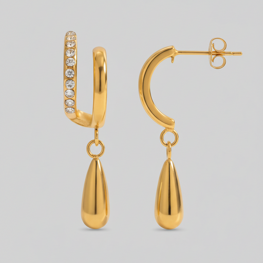 Orecchini Diva - grigio medio chiaro