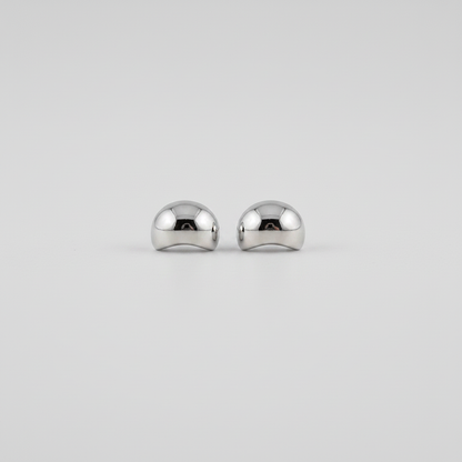Orecchini mini virgola - versione silver