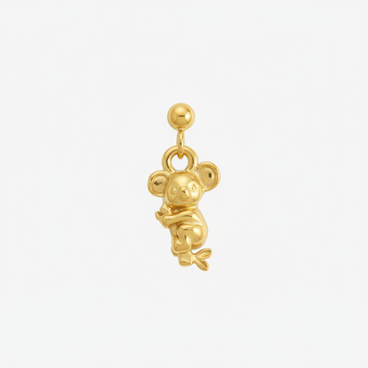 Orecchino pepita 2mm koala originale