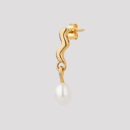 Mono orecchino Wave Pearl