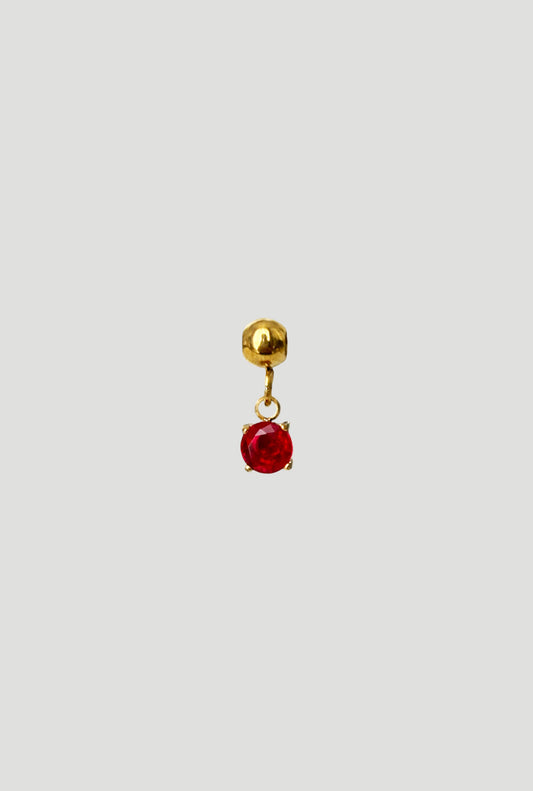 Charm Zircone Rosso