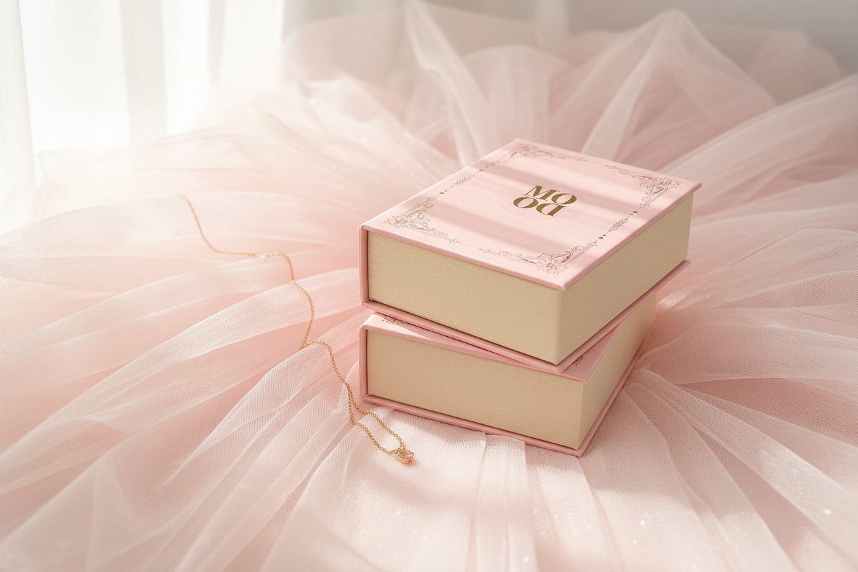 Scatola Mood su tulle con gioiello
