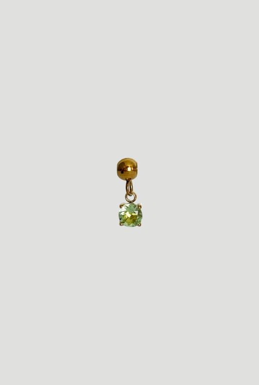 Charm Zircone Verde Chiaro